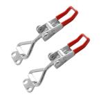 2Set 調整可能なトグルクランプ (ロックホール),ステンレス鋼,ドア,ボックス,トランク,トラクターカバー,スモークカバー,木工器具,クイックリリ