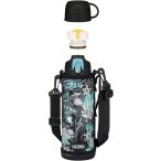 サーモス 水筒 真空断熱2ウェイボトル 1L/1.03L ブラックアクア 直飲み コップ付き 子供用 通園通学 FJJ-1001WF BKAQ