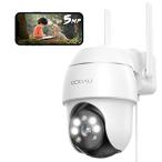 【500万高画素 ・遠距離も超精細】COOAU 防犯カメラ 屋外 ワイヤレス/wifi 5MP/1944P 遠距離暗視 5dBiアンテナ H.265動