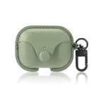 ショッピングairpods proケース JAC Airpods proケース エアーポッズプロ ケース おしゃれ PU素材 前面LEDが見える 全面保護 耐衝撃 ワイヤレス充電対応 (Mac