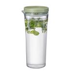 HARIO(ハリオ) フリーザーポット JUSIO 実用容量1100ml スモーキーグリーン トライタン 割れにくい 熱湯・食洗器OK 冷水筒 日本製