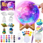描ける 月ランプ お絵かきキット メイキングトイ 手芸キット 間接照明 ナイトライト 手作りキット 宇宙テーマ 絵の具セット 自分だけのランプを描こう