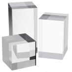 Anopono акрил блок акрил Cube прозрачный подставка дисплей раунд основа образец экспонирование для фотосъемка шт. фотография фотосъемка ( прямой person body 3 размер )