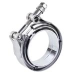 Morisho V バンド フランジ クランプ カップリング 車 バイク 排気 マフラー タービン パイプ 汎用 ステンレス 直径 60mm 2.36