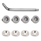 車用ナンバープレートボルト 車外用品 ナンバーボルト ステンレス製 盗難防止ボルトセット ナンバープレート ボルト ネジロック ネジロック バイク 盗