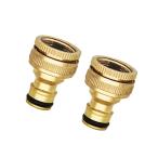 蛇口ニップル 蛇口 コネクター 1/2 3/4 インチ 高耐久真鍮素材 20mm 25mm ネジ式水道ホース ジョイント 水道ホース 蛇口 ホース ジ