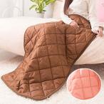 蓄熱保温ひざ掛け70×110cm HEATRAY ヒートレイ 足湯気分キルト裏フリースタイプ 遠赤外線 オーラ岩盤浴 あったかひざ掛け