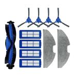 Alever メインブラシ/フィルター/サイドブラシ/モップパッド Eufy RoboVac G10ハイブリッドロボット掃除機アクセサリーに