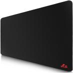 Rii マウスパッド 大型 900*400*3mm XXL 耐久性良い 防水 ゲーミング/オフィス/自宅/PCなどに最適 ブラック JP50