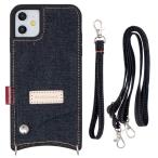 NeedNetwork 岡山デニム iPhone11 用 スマホ ケース ショルダー ショルダー付き カード入れ ショルダータイプ スマホシ