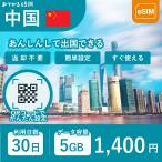 海外旅行に使える【中国】30日間利用可能eSIM5GB