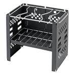 ショッピングキャプテンスタッグ キャプテンスタッグ(CAPTAIN STAG) バーベキューコンロ 焚火台 1台2役 折りたたみ カマド スマートグリル B6型 バッグ付 3