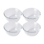パイレックス(Pyrex) ベイクウェア クリア 180ml カスタードカップ 4個セット CP-1551