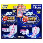 ショッピングナプキン ソフィ Sofy 【お徳用26枚】超熟睡ガード420 一晩中モレ安心 (10枚+大容量16枚)【まとめ買いパック】ナプキン 特に多い 夜用