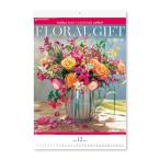 新日本カレンダー 2026年 カレンダー 壁掛け フィルム 花の贈物 年表付 750×504mm NK408