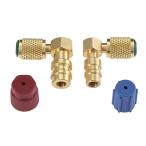 R12-R134a конверсионный адаптор retro Fit порт L type 90° Quick переходник низкий давление для высокого давления для кондиционер для латунь 2 шт. комплект 