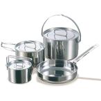 ショッピングキャプテンスタッグ キャプテンスタッグ(CAPTAIN STAG) クッカーセット ステンレスクッカー Lセット ステンレス製 日本製 燕三