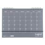 【2026年度版 カレンダー】 ナカバヤシ ロジカル卓上カレンダー2026リングタイプ／A5／ブラック CLT-A502-26D