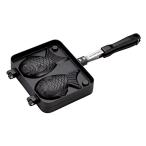 キャプテンスタッグ(CAPTAIN STAG) ホットサンドメーカー ホットサンドトースター たい焼き器 キャストアルミ ふっ素樹脂加工 直火