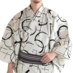  мужской юката . текущий хлопок бежевый M~LL