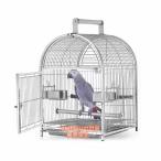 ステンレス鋼鳥用キャリーかご鳥小屋携帯用小型オウム旅行ケージペットバードケージ旅行鳥かごカナリアotomesun鳥用キャリーかごバードケージ鳥かごトレイフ