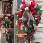 クリスマスリース玄関外に飾れるリースオーナメント屋外アートフラワークリスマスリースインスタ映えotomesunクリスマスツリーおしゃれ店舗ショップ壁掛け