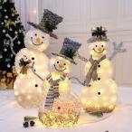 ライトアップ雪だるま/トナカイ/クリスマスツリーサンタフィギュア主導ライトアイアンフレーム暖かいホワイトメタルアイアンフレームフランネル屋内屋外クリスマ