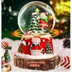 サンタクロース置物 スノードーム カミングサンタ otomesunクリスマス 飾り