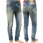 DIESEL ディーゼル スリムストレッチ 控えめでナチュラルなダメージリペア加工 2019 D-STRUKT 09H55 どの体型にも合いやすいスリムジーンズです！