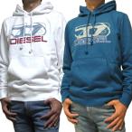 DIESEL ディーゼル ユニセックス レギュラーフィット ダブルロゴ プルオーバーパーカー S-GINN-HOOD-K40 A12516