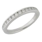 音羽屋■ ティファニー TIFFANY&amp;Co. ダイヤモンド Pt950 ハーフエタニティ リング 10号 仕上済【中古】