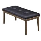 (株)関家具 ベンチ　90cm幅　座面/合皮　ブラウン/160939 ブラウン/ベンチ