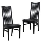 NiPPONAIRE　ニッポネア ダイニングチェア　メトロ　ブラック　2脚組/222076 ブラック/44.5cm幅