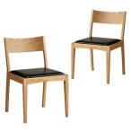 NiPPONAIRE　ニッポネア ダイニングチェア　ノキアII　オーク　2脚組/288437 オーク/48cm幅