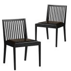 NiPPONAIRE　ニッポネア ダイニングチェア　ギリー　ブラック　2脚組/293960 ブラック/50cm幅