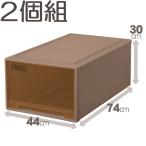 Fits フィッツケース/ディープL シール付(箱仕様2個組) ブラウン ブラウン/44X74X30cm