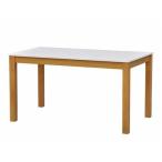 エイ・アイ・エス 白鏡面ダイニングテーブル135/TGKD-04 NA ナチュラル/幅135x奥行80x高さ70cm