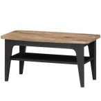 白井産業 ヴィンテージ風テーブル/VNT-8040T ブラウン