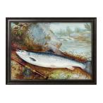  постер 0457 форель форель рыбалка пейзаж картина интерьер A3 размер искусство новое здание праздник . подарок узор изменение Северная Европа управление ID: