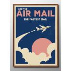  постер 10630 самолет воздушный mail Vintage картина интерьер A3 размер искусство новое здание праздник . подарок узор изменение Северная Европа управление ID: