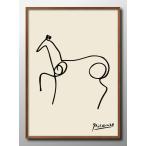ショッピングポスター ポスター パブロ・ピカソ ホース 馬 モダン 絵画 インテリア A3サイズ アート 新築祝い ギフト 模様替え 北欧  管理ID:13952