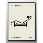 ポスター ル・コルビジェ LC4 chair ミ