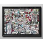 ショッピングポスター ポスター マンハッタン ニューヨーク 地図 アメリカ 北欧 絵画 インテリア A3サイズ アート 新築祝い ギフト 模様替え インテリア 管理ID:14582