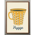 ポスター ティータイム カフェ ボタニカル かわいい モダン 北欧 絵画 インテリア A3サイズ アート 新築祝い ギフト 模様替え インテリア 管理ID:14632