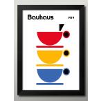 ポスター バウハウス BAUHAUS ミッドセンチュリー 絵画 インテリア A3サイズ アート 新築祝い ギフト 模様替え 北欧 マット紙16030