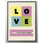 1998 イヴサンローラン LOVE A3 サイズ ポスター アート 北欧  額 フレーム