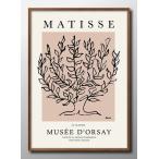 アンリ マティス 低木 ピンク A3 サイズ ポスター アート 北欧  額 フレーム