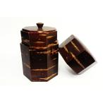 樺細工 「Octagon」 茶筒・コーヒー豆入れ　秋田伝統工芸（桜皮細工）