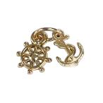 da Lynn &. can имеется очарование ( примерно 13.5×7.5mm))2 штук ( Gold ) ограниченное количество брелок для ключа подвеска с цепью 