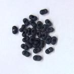 チェコビーズ ファルファーレ シードビーズ ガラス ハンドメイド アクセサリー （大・3.2×6.5mm） 10グラム入 （ ブラックマット）
